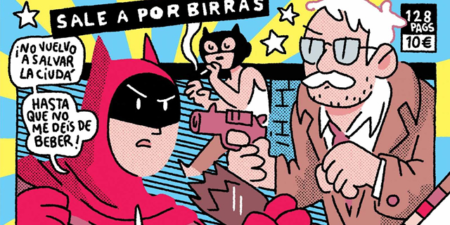 Álvaro Oritz firma El murciélago sale a por birras en librería Milcomics